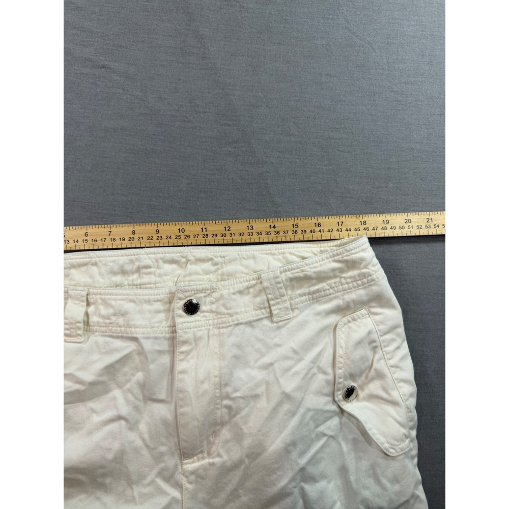 Lauren Ralph Lauren Cargo Pants Womens 14W White Excellent Wide Leg Utility - Picture 5 of 8
